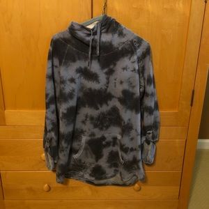 CALVIN KLEIN OVERSIZE TIE DYE TOP